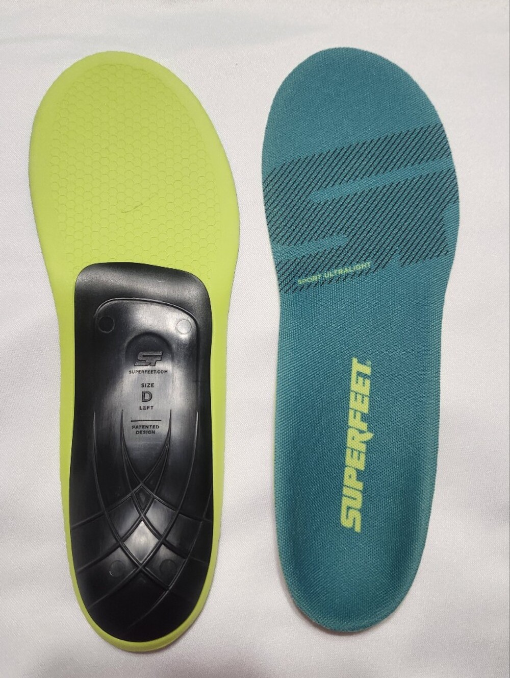Superfeet Ultra Lightweight Athletic Insoles For Athletes. (NWOB)